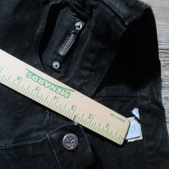 Vintage Women CK Calvin Klein Black Jeans High Rise Size 8 Msre 28x28 - Picture 4 of 13